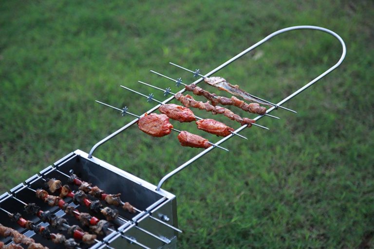 Spark4grill Automatic Rotating Charcoal BBQ Grill Stainless Steel