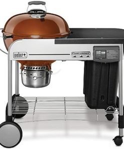 Weber Performer Deluxe Charcoal Grill, 22-Inch, Touch-N-Go Gas Ignition System, Copper