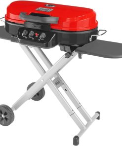 Coleman Roadtrip 285 Portable Stand-Up Propane Grill, Gas Grill with 3 Adjustable Burners & Instastart Push-Button Ignition; Great for Camping, Tailgating, BBQ, Parties, Backyard, Patio & More - 1