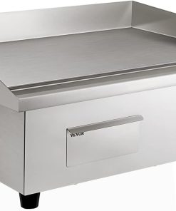 VEVOR Commercial Electric Griddle, 22, 1600W Countertop Flat Top Grill, Stainless Steel Teppanyaki Grill with Non Stick Iron Cooking Plate - 12