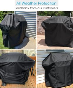 Unicook 58 Inch Grill Cover for Weber Genesis II, Genesis II LX 300 Series and Genesis 300 Series Gas Grills, Heavy Duty Waterproof Barbecue Cover - 2