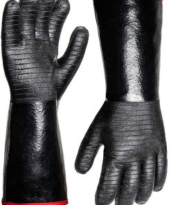 932°F Extreme Heat Resistant Gloves for Grill BBQ,Aillary Waterproof Long Sleeve Pit Grill Gloves for Fryer, Baking, Oven,Smoker,Fireproof - 1
