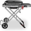 Weber Traveler Portable Gas Grill, Black - 1