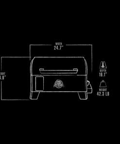 PIT BOSS 10697 Table Top Wood Grill With Temperature Control, Mahogany - 9