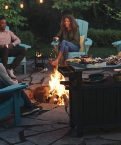 Keter Unity XL Portable Outdoor Table with Stainless Steel Top for Kitchen Prep and Outdoor Storage Cabinet for Grilling Accessories, Dark Grey - 4