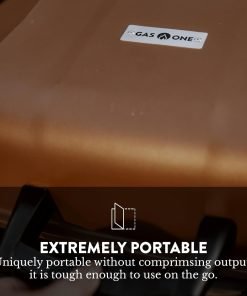 GasOne Tabletop Propane Grill – Portable Grill Propane with Heat Resistant Handles, Large Cooking Surface – User Friendly Temperature Control Knob Portable Gas Grill for RV, Camping, Home Use - 5