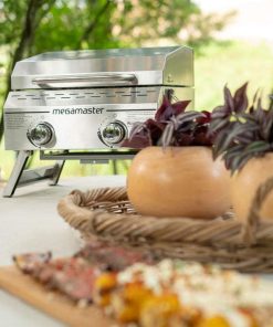 Megamaster Premium Outdoor Cooking 2-Burner Grill, While Camping, Outdoor Kitchen, Patio Garden, Barbecue with Two Foldable legs, Silver in Stainless Steel - 10