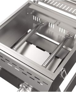 Megamaster Premium Outdoor Cooking 2-Burner Grill, While Camping, Outdoor Kitchen, Patio Garden, Barbecue with Two Foldable legs, Silver in Stainless Steel - 12