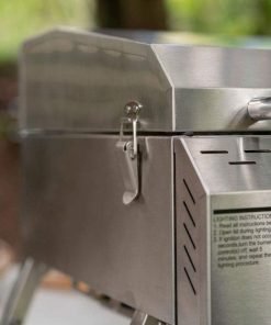 Megamaster Premium Outdoor Cooking 2-Burner Grill, While Camping, Outdoor Kitchen, Patio Garden, Barbecue with Two Foldable legs, Silver in Stainless Steel - 8