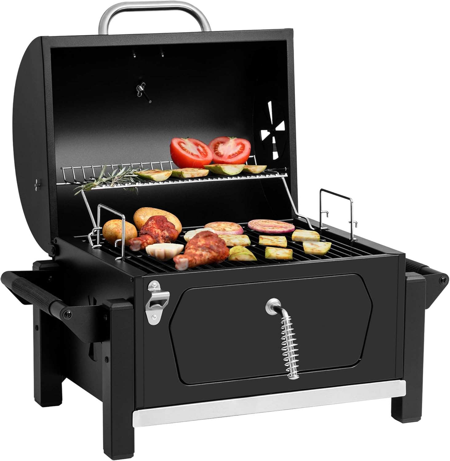 Royal Gourmet CD1519 Tabletop Charcoal Grill with Warming Rack, Potable Charcoal Grill with 303 Sq. In Cooking Area for for Outdoor Camping and Picnic Grilling - 1