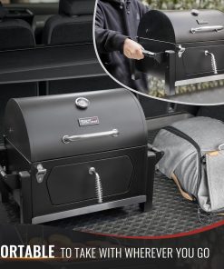 Royal Gourmet CD1519 Tabletop Charcoal Grill with Warming Rack, Potable Charcoal Grill with 303 Sq. In Cooking Area for for Outdoor Camping and Picnic Grilling - 5