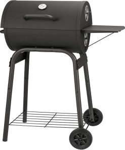Barrel Charcoal Grill, Large Charcoal Grills with Side Shelf, Outdoor BBQ Grill,Perfect for Backyard Camping, Patio Parties, and Picnics - 1