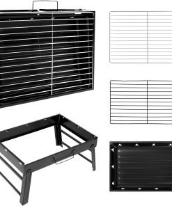 Barbecue Grill, Charcoal Grill Folding Portable Lightweight Barbecue Grill Tools for Outdoor Grilling Cooking Camping Hiking Picnics Tailgating Backpacking Party - 8