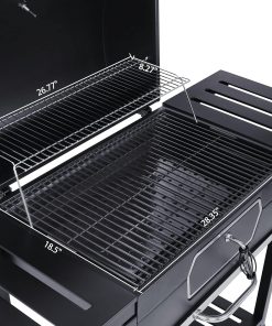 Royal Gourmet CD2030AN 30-Inch Charcoal Grill, Deluxe BBQ Smoker Picnic Camping Patio Backyard Cooking, Black, Large - 3