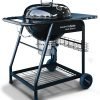 SnS Grills MasterKettle Charcoal Grill and Smoker with Patented Slow ‘N Sear Deluxe Insert, EasySpin Grate for Two-Zone Cooking and Integrated Table - 1
