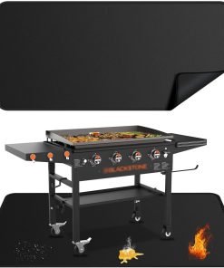 79x39 inches Large Under Grill Mats for Blackstone, Double-Sided Fireproof Outdoor Grill Protective Mat, Oilproof Waterproof BBQ Fire Pit Fireplace Mat - 1