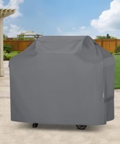 Unicook 55 Inch Grill Cover for Outdoor Grill, Heavy Duty Waterproof Gas BBQ Cover, Outside 3-4 Burner Barbecue Covering for Weber, Char-Broil, Nexgrill, All Weather Resistant, Grey - 7