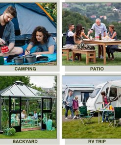 Bestfire Tabletop Gas Grill 2 Burners, 20,000 BTUs Stainless Steel Portable Propane Grill with Legs for Outdoor Patio Backyard Camping, Tailgating, and RV Trips - 6