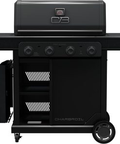 Charbroil Pro Series with Amplifire Infrared Technology 4-Burner Propane Gas Grill Cabinet with Side Burner, Black - 463281024 - 1