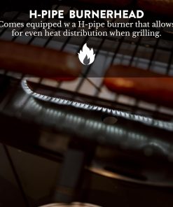 GasOne Tabletop Propane Grill – Portable Grill Propane with Heat Resistant Handles, Large Cooking Surface – User Friendly Temperature Control Knob Portable Gas Grill for RV, Camping, Home - 5