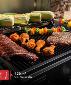 Nexgrill 3-Burner Propane Gas Grill with Side Tables, 27,000BTUs, Stainless Steel Lid, Spacious 429 SQ. In. Cooking Space, BBQ Grill for Outdoor Cooking, Patios, Parties, and More - 720-1012 - 3