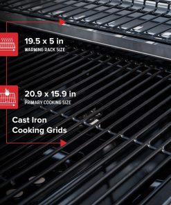 Nexgrill 3-Burner Propane Gas Grill with Side Tables, 27,000BTUs, Stainless Steel Lid, Spacious 429 SQ. In. Cooking Space, BBQ Grill for Outdoor Cooking, Patios, Parties, and More - 720-1012 - 4