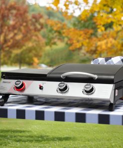 Royal Gourmet PD1305H 3 Burner Propane Gas Grill and Griddle Combo with Lid, 3-in-1 Grill Griddle Combo with 29,000 BTUs Output for Outdoor Cooking, 364 Sq. In. Cooking Area, Silver & Black - 11