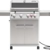 Monument Grills 4+1 Burner Natural Gas Grill with Natural Gas Hose, 50,000 BTU Stainless Steel Outdoor Patio Barbecue Grill, Broil Zone Fast Heating, Knob Lights, and Easy Cleanup - 1