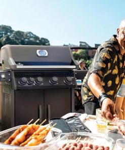 Napoleon Rogue 525 Natural Gas Grill, Black, Stainless Steel Grids, Durable 4-Burner BBQ - 5