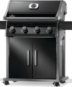Napoleon Rogue 525 Natural Gas Grill, Black, Stainless Steel Grids, Durable 4-Burner BBQ - 8