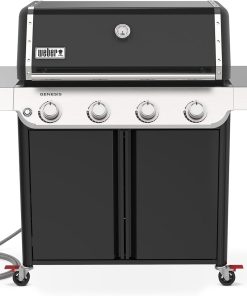 Weber Genesis E-415 Natural Gas Grill for Outdoor Grilling, 4 Burners, Black - 1