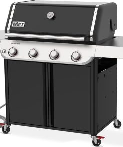 Weber Genesis E-415 Natural Gas Grill for Outdoor Grilling, 4 Burners, Black - 2