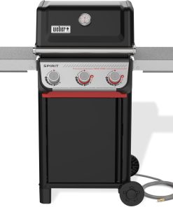 Weber Spirit E-325 Natural Gas Grill for Outdoor Cooking and BBQ, 3 Boost Burners, Black - 1