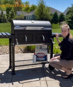 Captiva Designs Extra Large Charcoal BBQ Grill with Oversize Cooking Area(794 SQIN), Outdoor Cooking Grill with 2 Individual Lifting Charcoal Trays and 2 Foldable Side Tables - 7