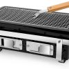 Charcoal BBQ Hibachi Grill with Grid Lifter, Portable Yakitori Grill with Stainless Steel Grate, Barbecue Stove for Outdoor Camping Picnic Patio Backyard Cooking, GS306 - 1
