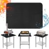 Heat Resistant Mats for Countertop and Grill Table, Fireproof Grill Mats for Outdoor Grill, Portable Charcoal Grill, Gas Grill, Pizza Oven Compatible with Blackstone, Ninja 24x31x0.02in, Black - 1