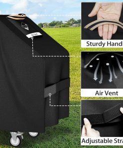 Alternative view of Griddle Cover for Blackstone 36" Griddle[2026 Upgraded 800D Heavy Duty] Waterproof & Durable Flat Top Grill Cover, Windproof 1528 Grill Cover for Blackstone and More 4-Burner Griddle with Air Vent