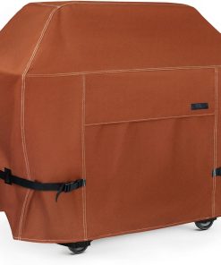NettyPro BBQ Grill Cover 52 inch Heavy Duty Waterproof Outdoor 2-3 Burners Gas Grill Cover for Outside Weber, Char-Broil, Brinkmann, Nexgrill Barbecue, Brown - 1