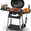 Electric Grill Outdoor Grill, 1500W Power, 277 Sq.In Cooking Area, Removable Wheeled Cart Style, Indoor-Outdoor Eletric Grill, Nonstick Grill Grate, Built-In Thermometer BBQ Grill - 1