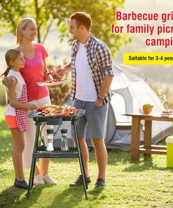 Alternative view of Electric Grill Outdoor Indoor Cooking,Smokeless BBQ,Portable Removeable Stand Grill, (YD301 Upgrade)