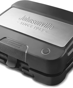 Johnsonville Sizzling Sausage Grill Plus, Indoor Electric Grill, 3 in 1 Design BTG-500 Dinner Sausage, Breakfast Links and Patties, Easy to Use, Brats, Grilling, Great Gift for the Holidays - 1