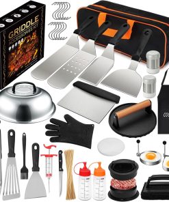 237pcs Griddle Accessories Kit for Blackstone, Perfect Flat Top Grilling Accessories, Grill Spatula Set with Enlarged Spatulas, Basting Cover, Burger Press Patty Maker, Scraper for Outdoor - 1