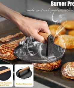 Alternative view of Grilliance 27pcs Griddle Accessories Kit for Blackstone, Professional Hibachi Flat Top Grill Tools, Enlarged Spatula Gift Set with Basting Cover，Burger Press Patty Maker for Outdoor BBQ Teppanyaki