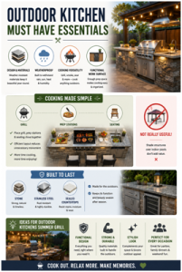 Outdoor Kitchen Grill Ideas for Summer Backyard