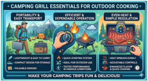 Portable BBQ Grill for Camping