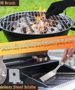 Alternative view of Yoehka BBQ Grilling Accessories Set, 34Pcs Heavy Duty Grill Tools for Outdoor Camping, Grilling Gifts for Men Dad, Stainless Steel Barbecue Utensils Kit with Mats and Glove in Carrying Bag, Brown